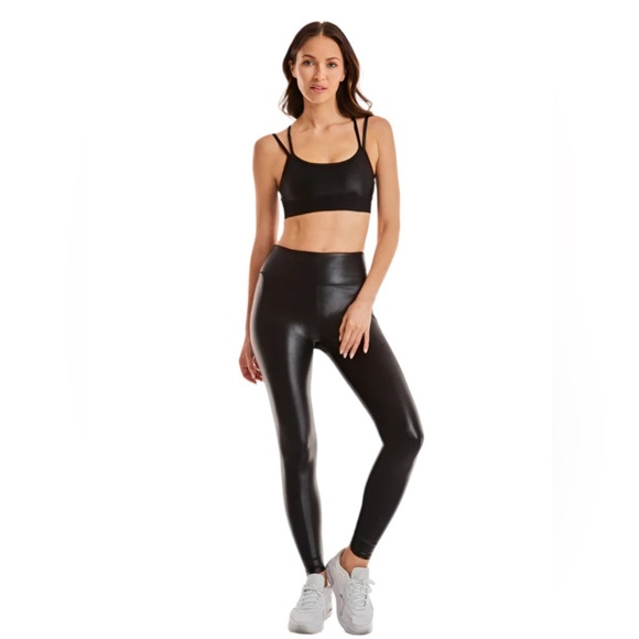 Noli Liquid Leggings in Black Gloss NWOT - Picture 1 of 6